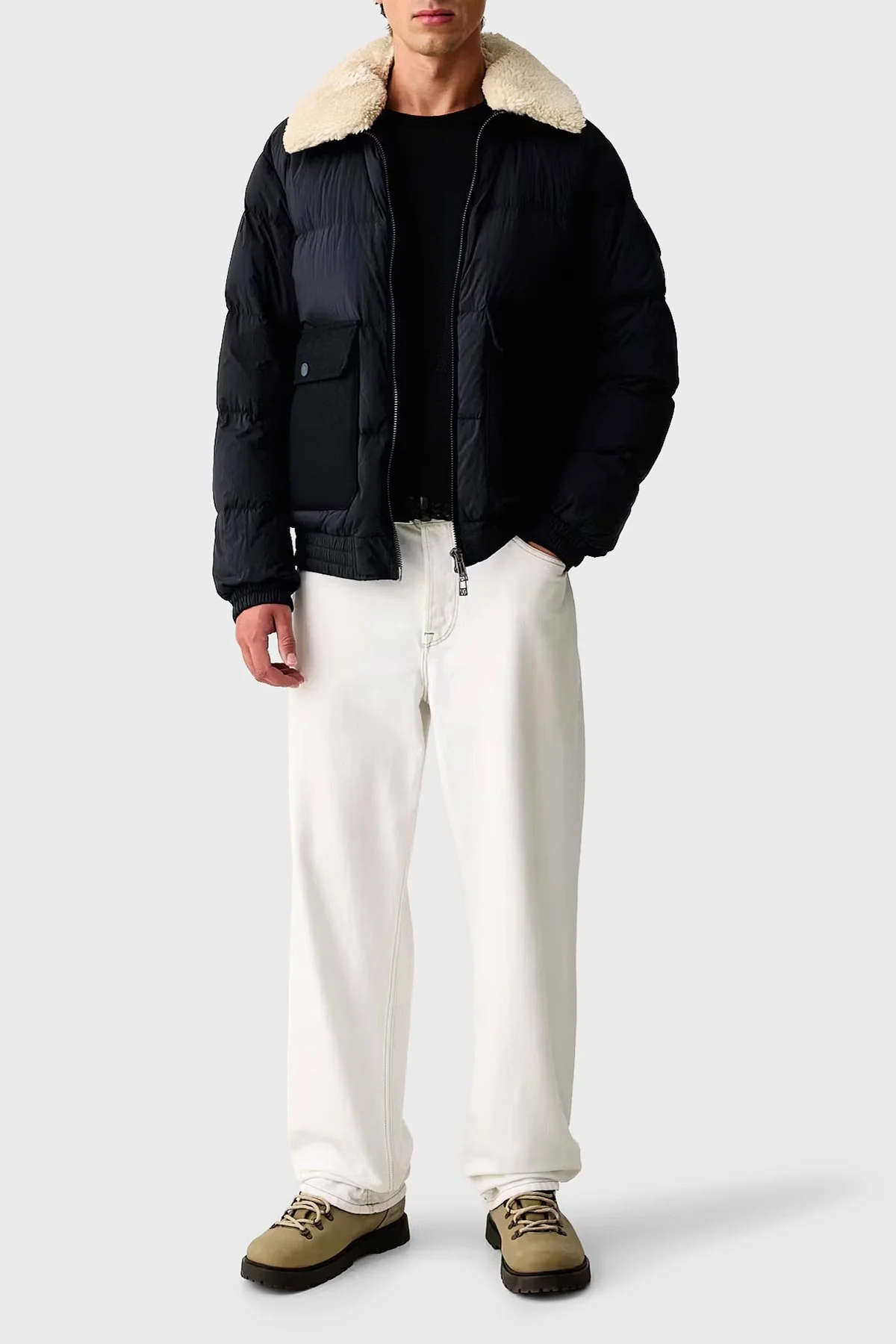 Armani Exchange Regular Fit Kapitoneli Klasik Yaka Erkek Mont XM003325 AF27210 UB101 Lacivert - 2