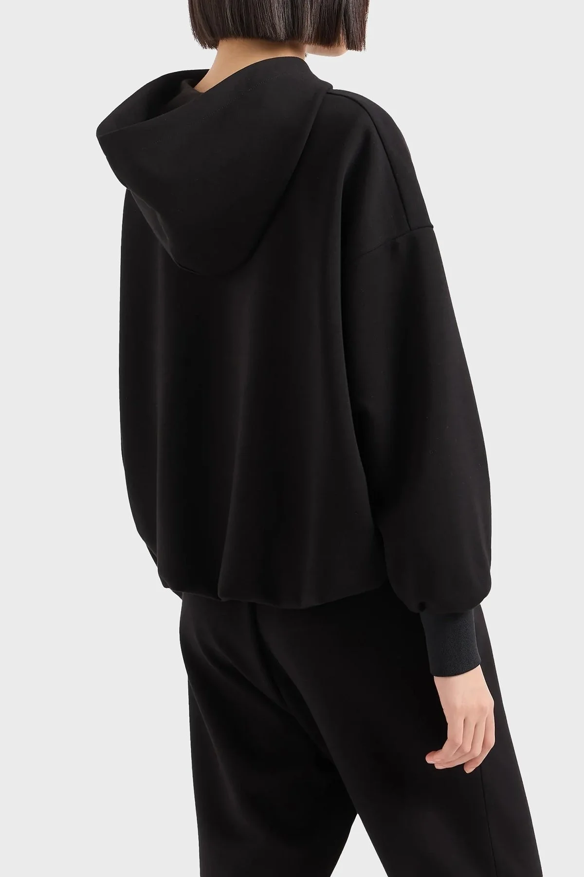 Armani Exchange Regular Fit Kapüşonlu Bayan Sweat 6DYM84 YJEZZ 1200 SİYAH - 8