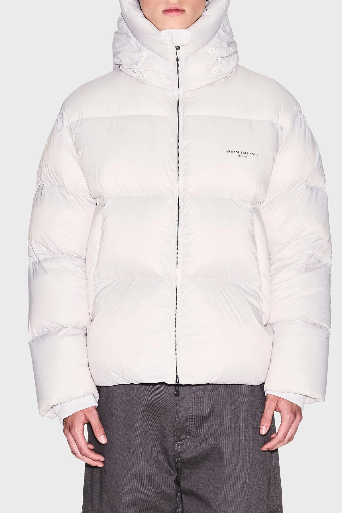 Armani Exchange Regular Fit Kapüşonlu Dik Yaka Kapitoneli Şişme Erkek Mont XM001115 AF16589 U1013 PUDRA - 1