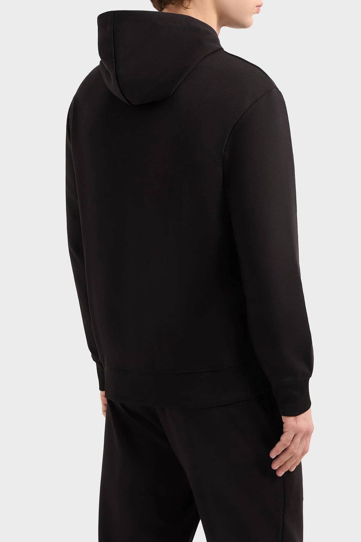 Armani Exchange Regular Fit Kapüşonlu Efektli Logo Baskılı Erkek Sweat XM000332 AF12269 UC001 SİYAH - 8