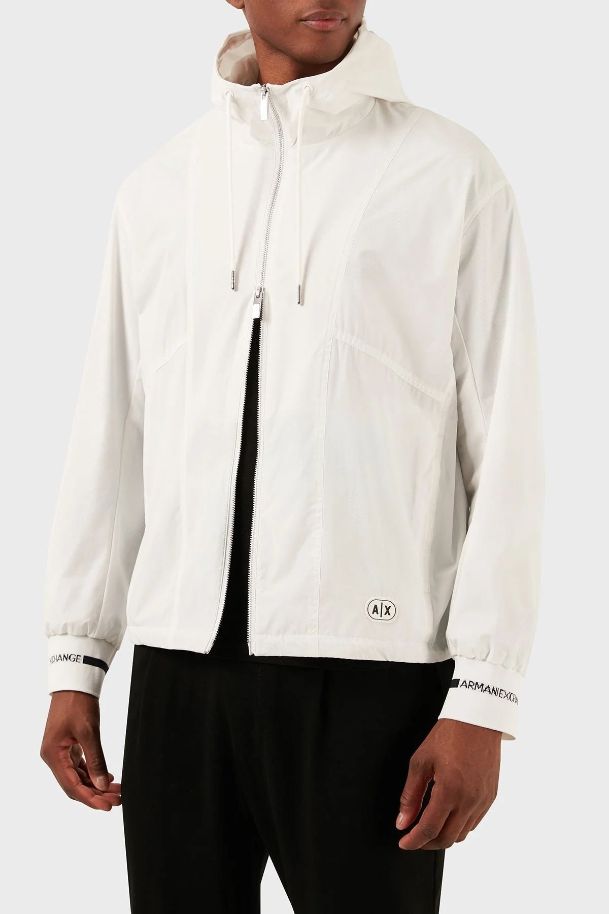 Armani Exchange Regular Fit Kapüşonlu Ceket Erkek Mont 3DZBL9 ZN3FZ 1116 BEYAZ - 3