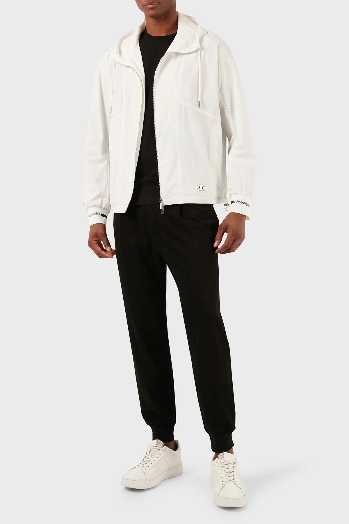 Armani Exchange Regular Fit Kapüşonlu Ceket Erkek Mont 3DZBL9 ZN3FZ 1116 BEYAZ - 4