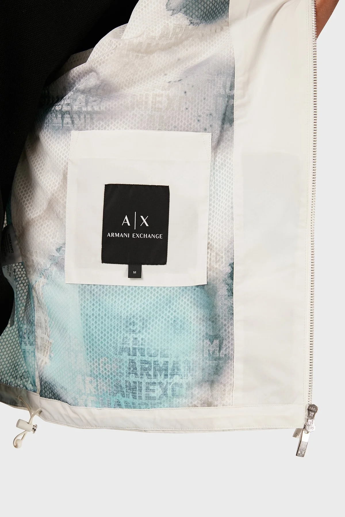 Armani Exchange Regular Fit Kapüşonlu Ceket Erkek Mont 3DZBL9 ZN3FZ 1116 BEYAZ - 6