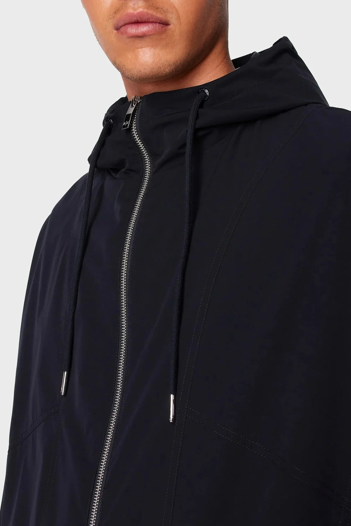 Armani Exchange Regular Fit Kapüşonlu Erkek Ceket 3DZBL9 ZN3FZ 1583 LACİVERT - 9