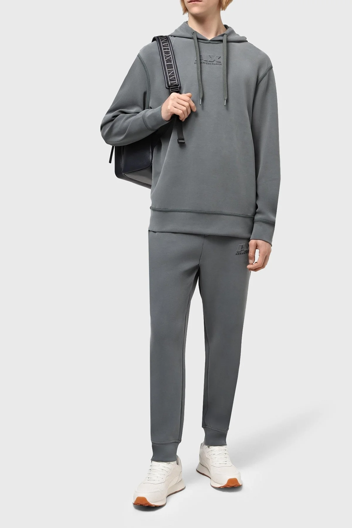 Armani Exchange Regular Fit Kapüşonlu Erkek Sweat 3DZMAB ZJUBZ 1839 HAKİ - 2