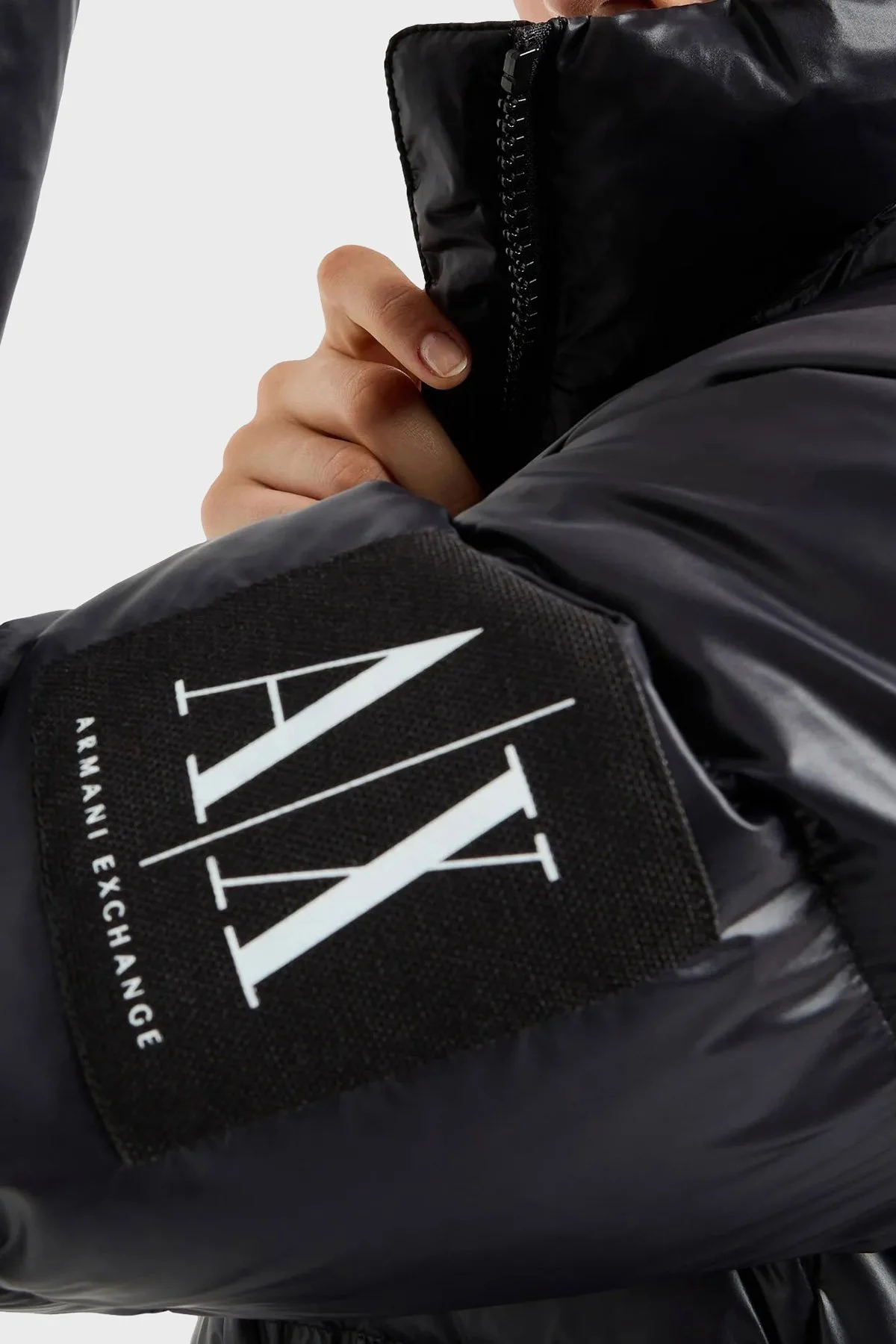 Armani Exchange Regular Fit Kapüşonlu Yaka Bayan Mont XW000251 AF10860 UC001 SİYAH - 4