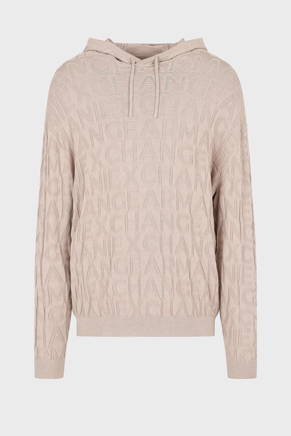 Armani Exchange Regular Fit Kapüşonlu Yaka Örme Erkek Kazak 6DZM1B ZM4DZ 17AB KREM - 5