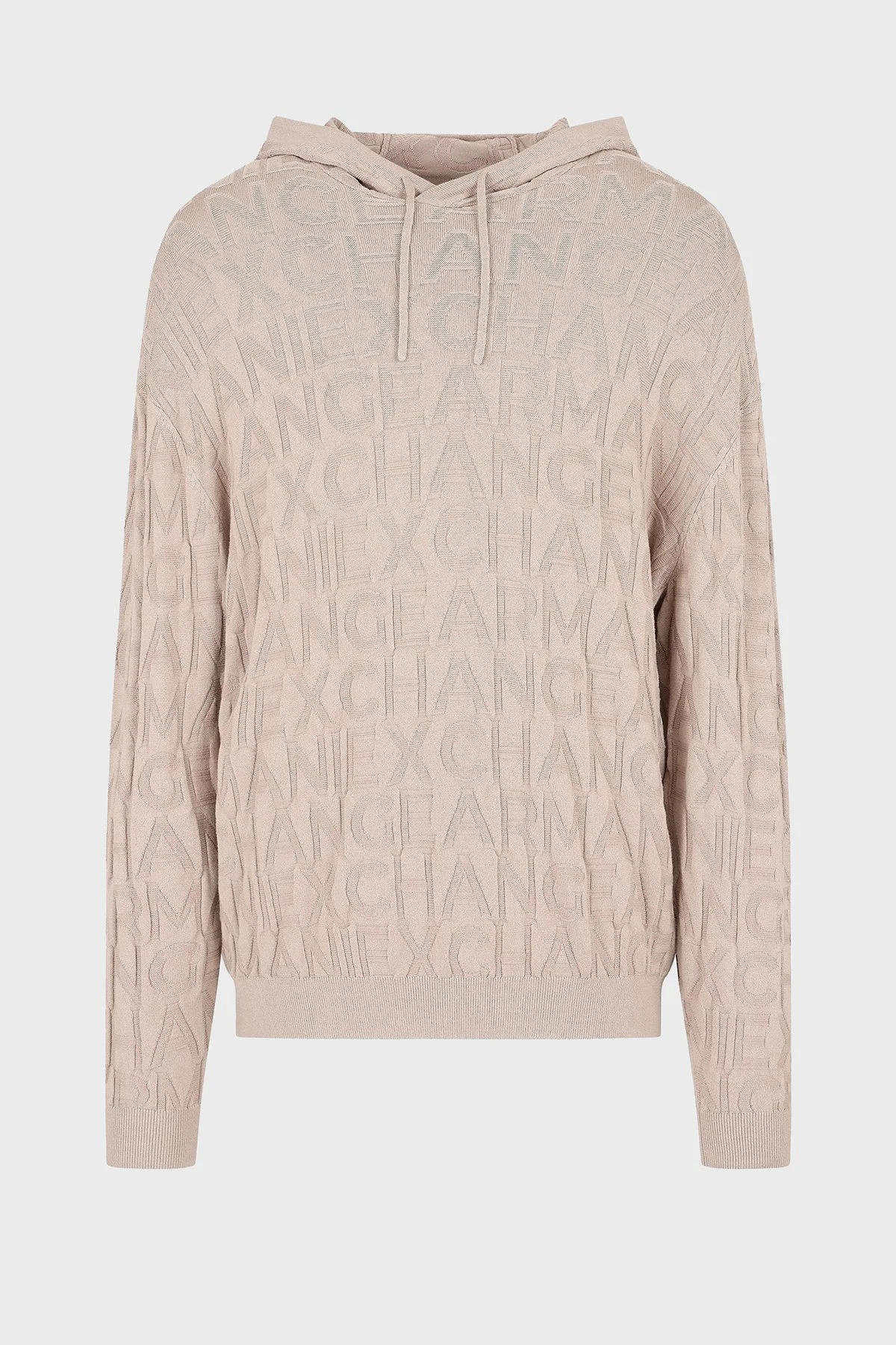 Armani Exchange Regular Fit Kapüşonlu Yaka Örme Erkek Kazak 6DZM1B ZM4DZ 17AB KREM - 5