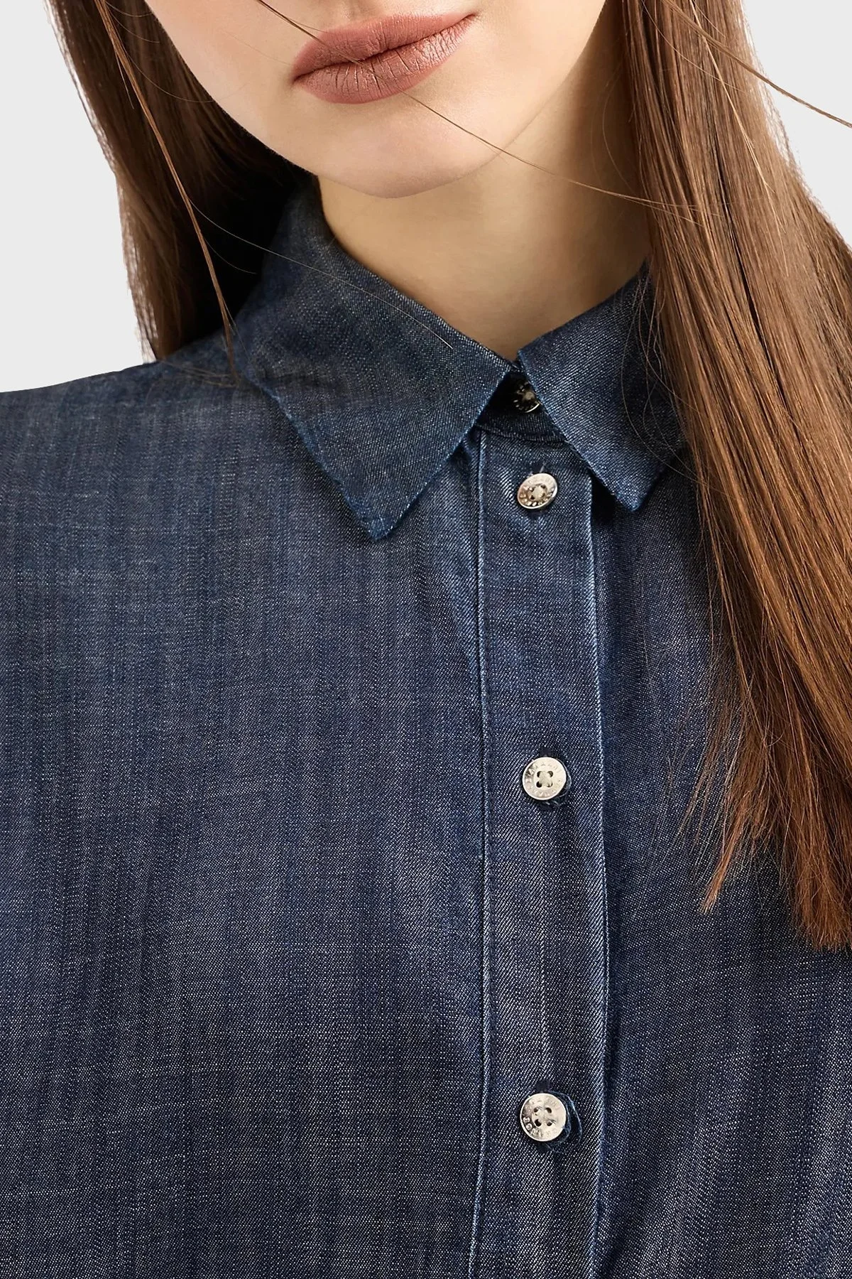 Armani Exchange Regular Fit Kemerli Mini Denim Bayan Elbise 3DYA64 Y15PZ 1500 MAVİ - 4