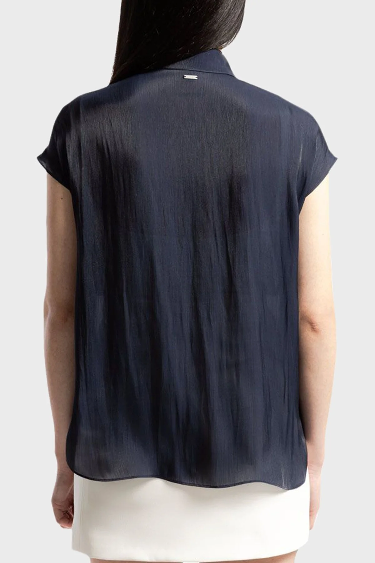Armani Exchange Regular Fit Kısa Kollu Kadın Gömlek 3DYC19 YNUUZ 1593 LACİVERT - 3