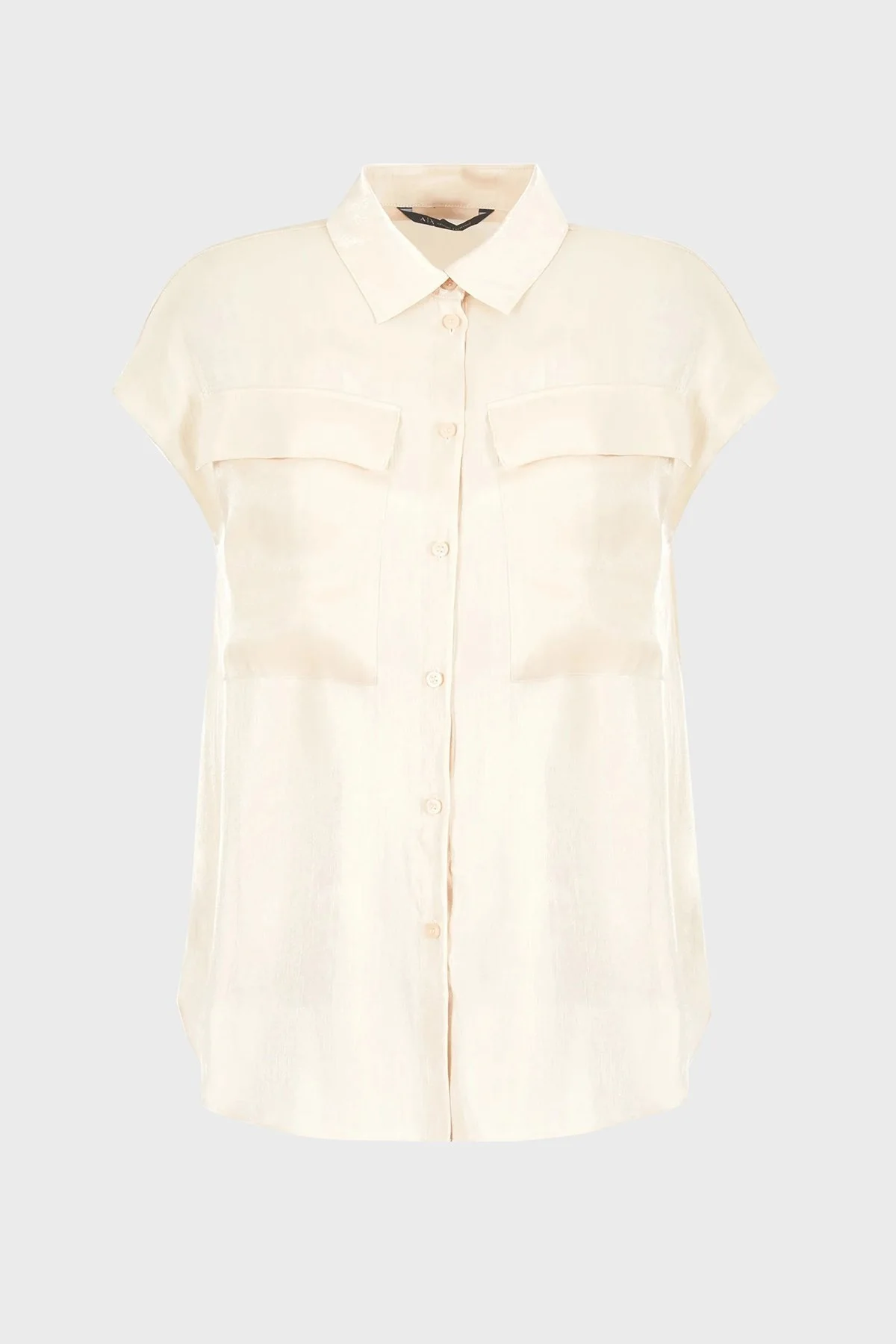 Armani Exchange Regular Fit Kısa Kollu Bayan Gömlek 3DYC19 YNUUZ 1787 BEJ - 5