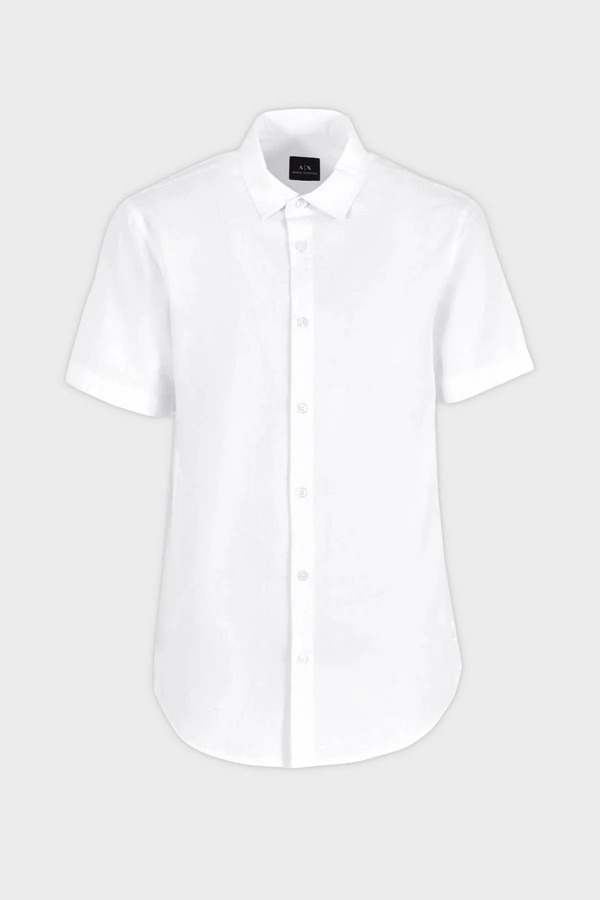 Armani Exchange Regular Fit Kısa Kollu Erkek Gömlek 3DZC28 ZN4KZ 1100 BEYAZ - 10