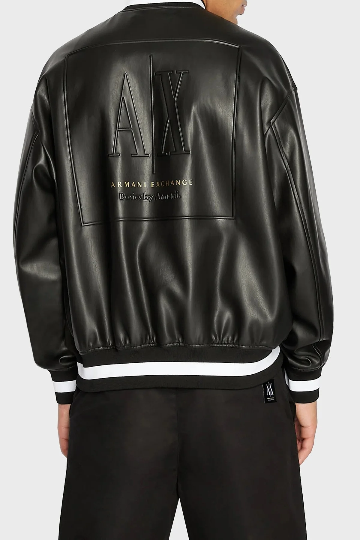 Armani Exchange Regular Fit Kolej Yaka Bomber Erkek Ceket 3RZB11 ZE1CZ 1200 SİYAH - 2