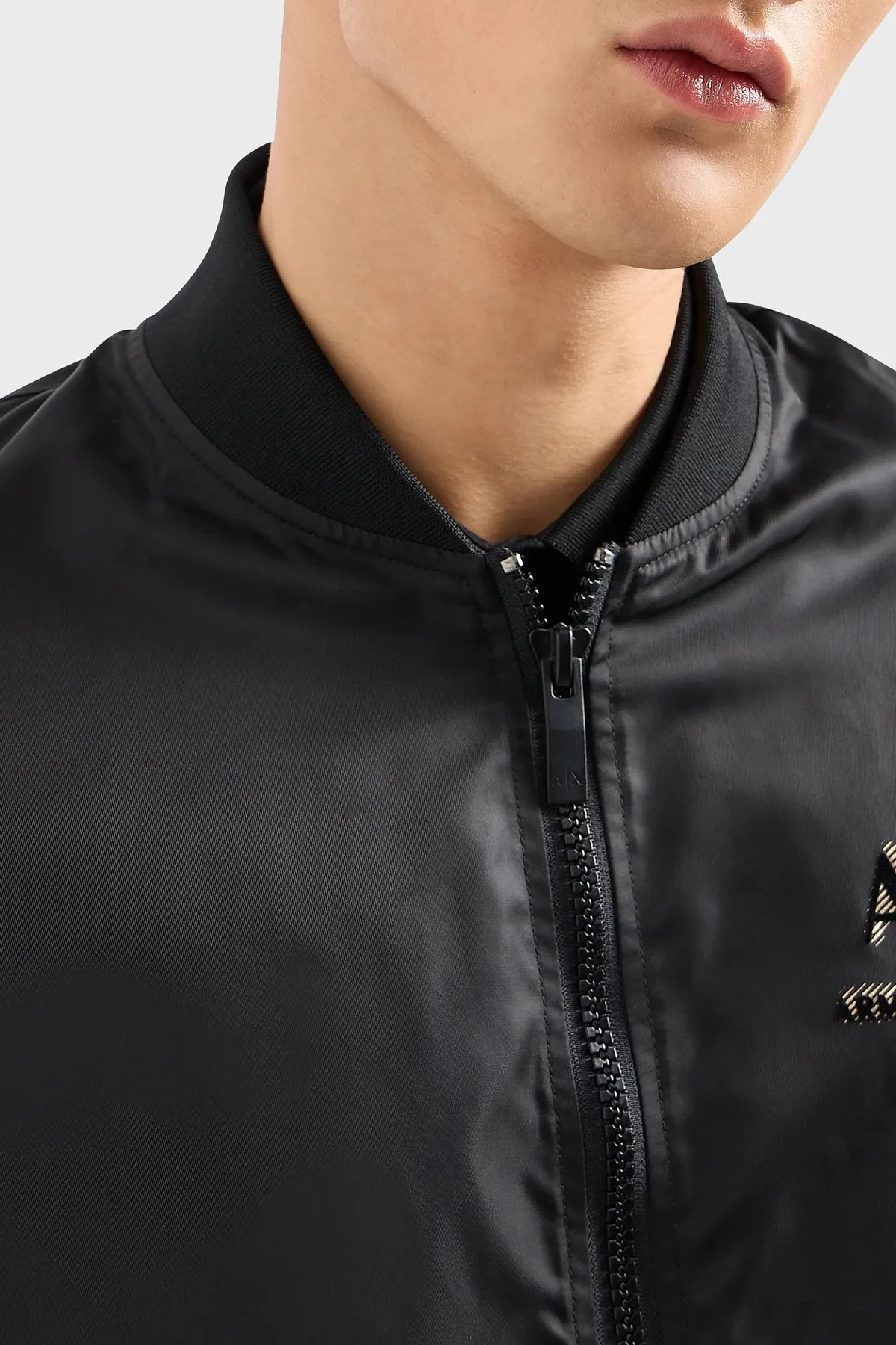 Armani Exchange Regular Fit Kolej Yaka Bomber Erkek Mont 3DZBSA ZNUBZ 1200 SİYAH - 4