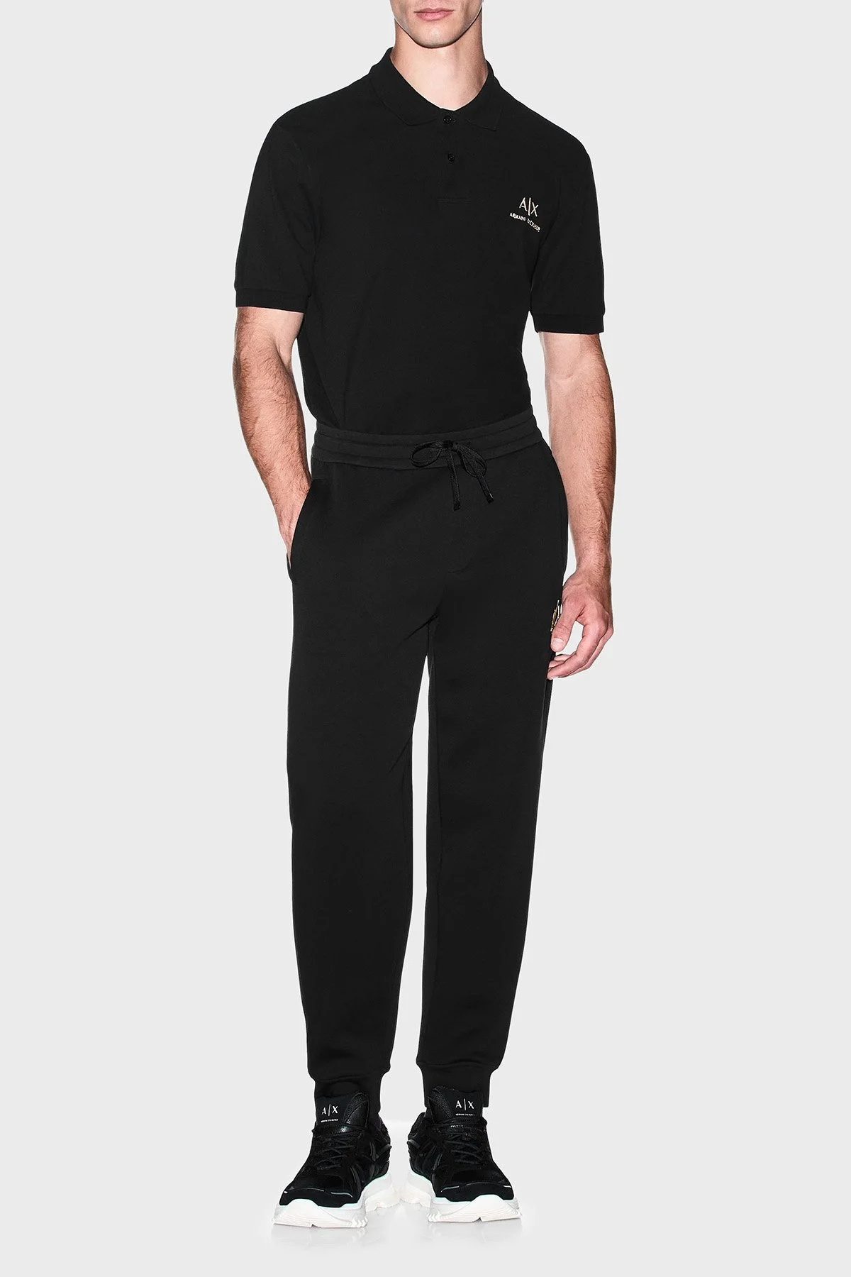 Armani Exchange Regular Fit Lastikli Paça Erkek Pantolon XM003553 AF20150 UC001 Siyah - 2