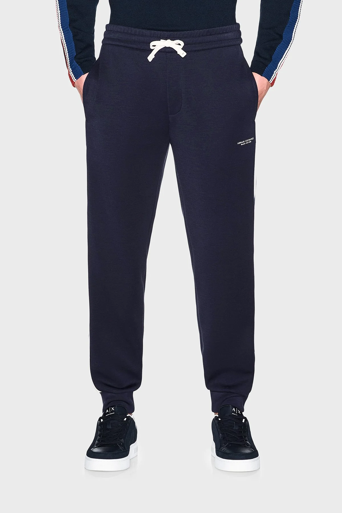 Armani Exchange Regular Fit Lastikli Paça Jogger Erkek Pantolon XM002893 AF19936 UB101 Lacivert - 1