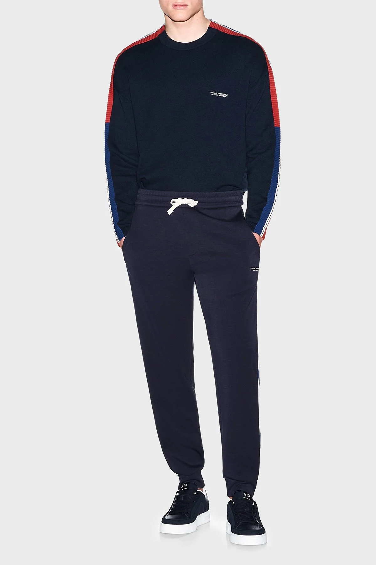 Armani Exchange Regular Fit Lastikli Paça Jogger Erkek Pantolon XM002893 AF19936 UB101 Lacivert - 2