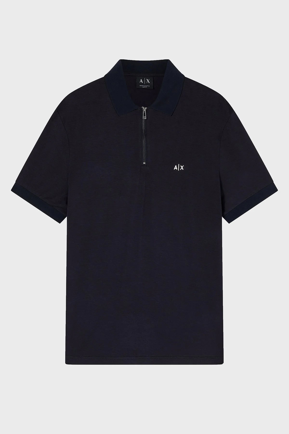 Armani Exchange Regular Fit Logolu Fermuarlı Erkek Polo XM002372 AF21936 UB101 LACİVERT - 5