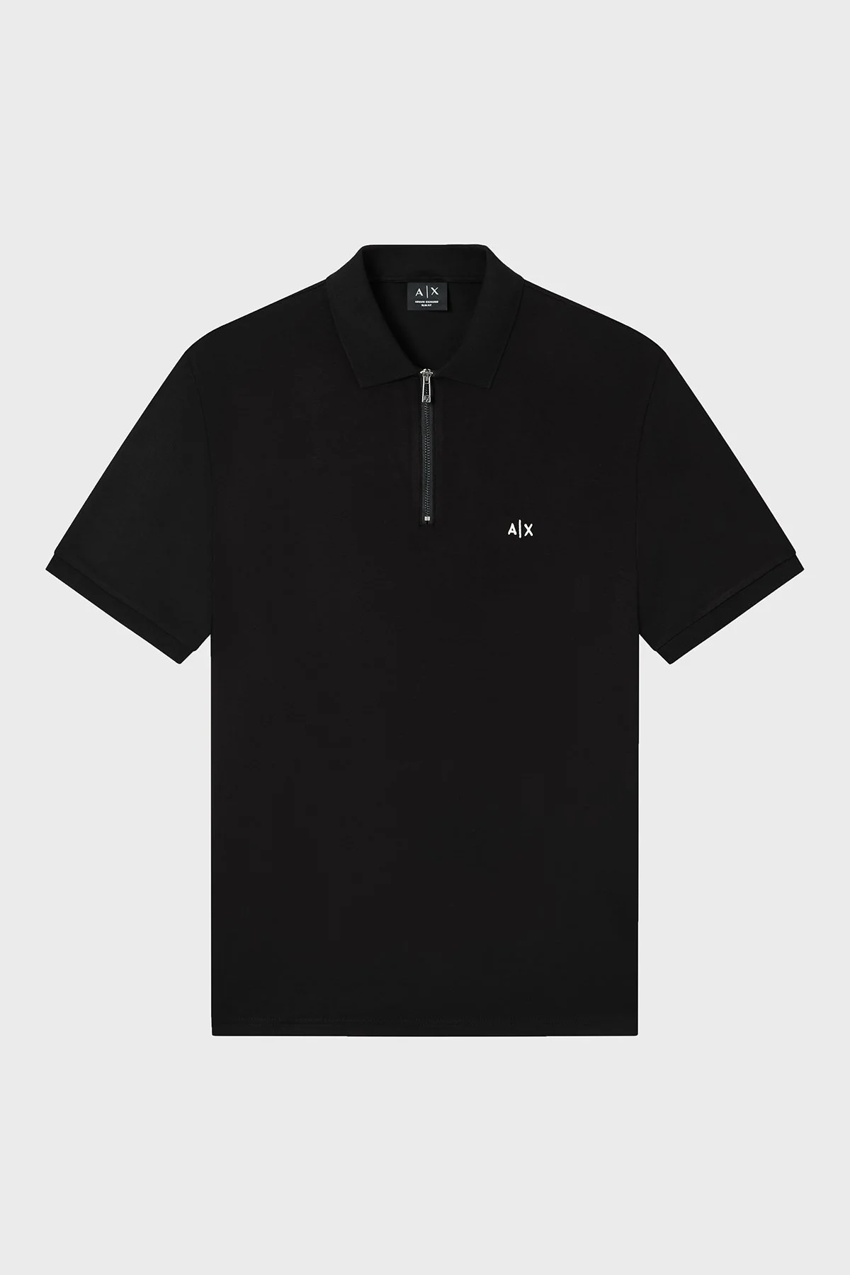 Armani Exchange Regular Fit Logolu Fermuarlı Erkek Polo XM002372 AF21936 UC001 SİYAH - 5
