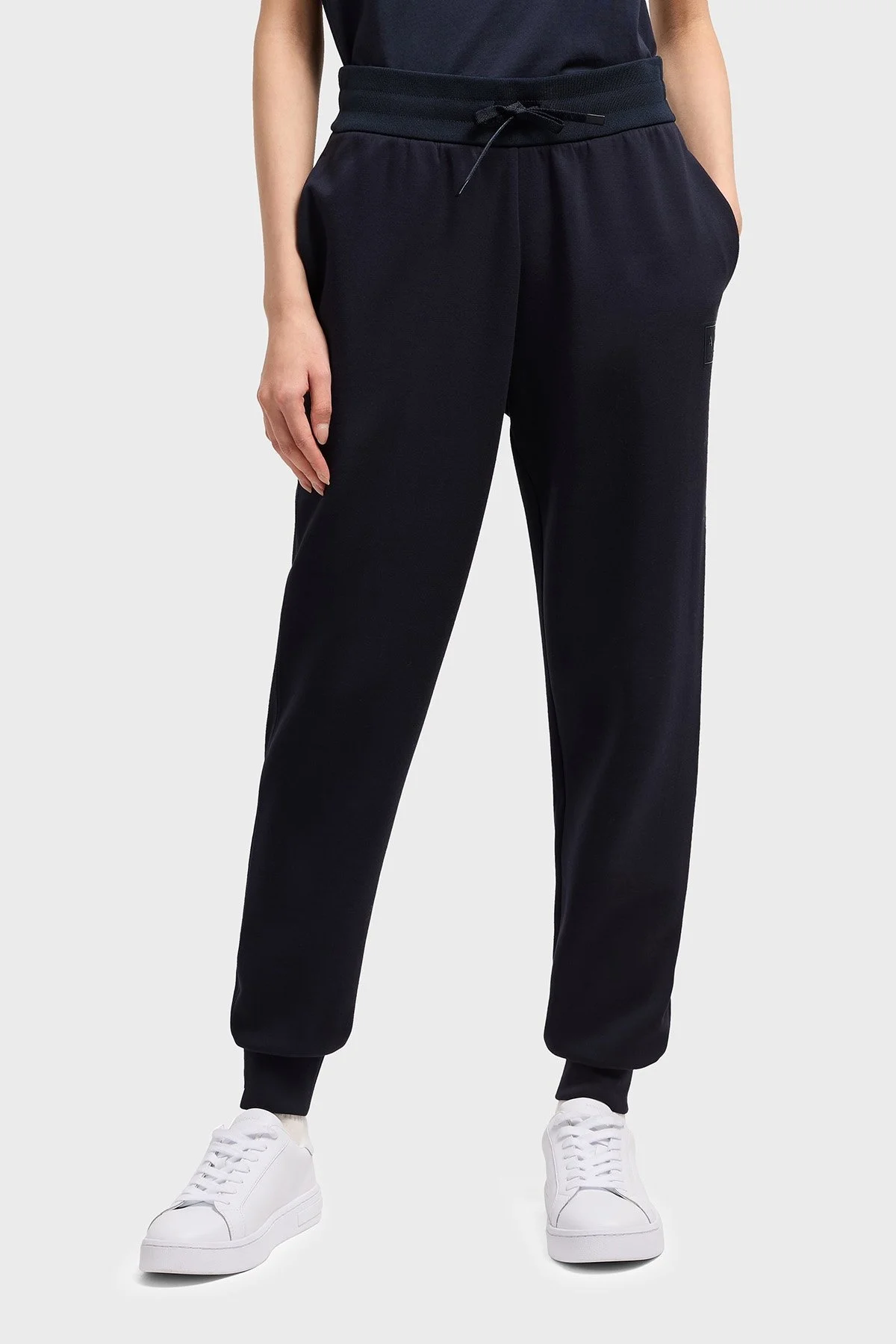 Armani Exchange Regular Fit Normal Bel Ribanalı Paça Jogger Bayan Pantolon XW000507 AF12819 UB100 LACİVERT - 7