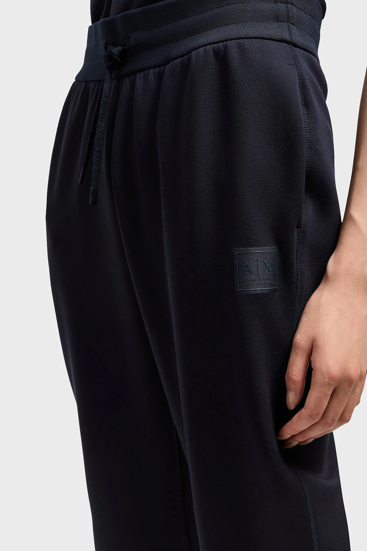 Armani Exchange Regular Fit Normal Bel Ribanalı Paça Jogger Bayan Pantolon XW000507 AF12819 UB100 LACİVERT - 9