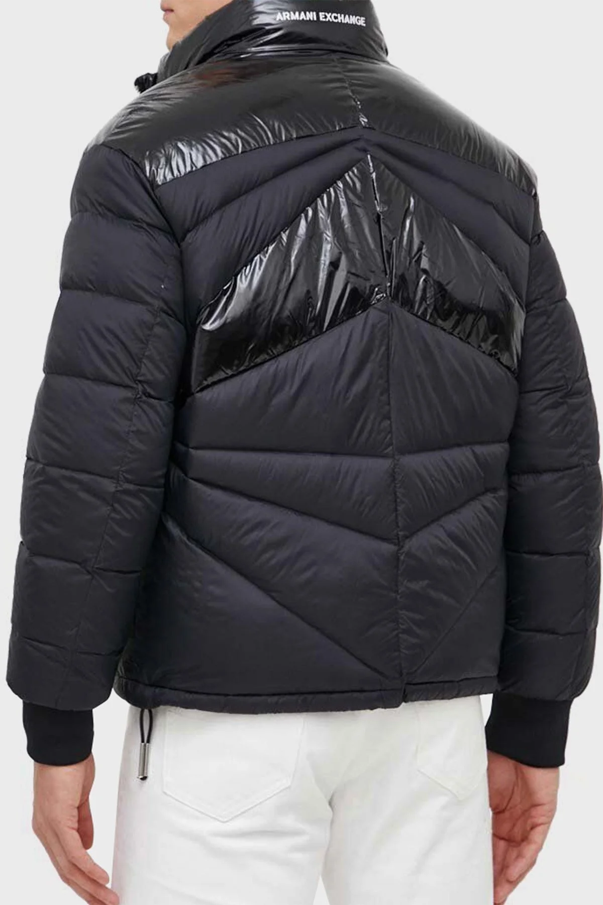 Armani Exchange Regular Fit Ördek Tüyü Dolgulu Şişme Erkek Mont 6RZBL4 ZN2RZ 1200 SİYAH - 3