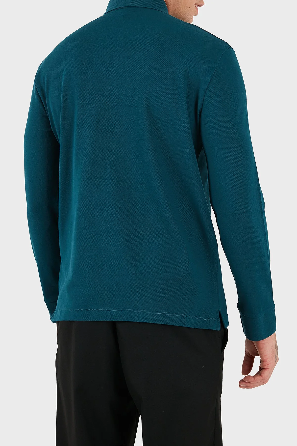 Armani Exchange Regular Fit Pamuklu Logolu Erkek Polo Yaka Sweat XM001288 AF17321 UB022 PETROL - 5