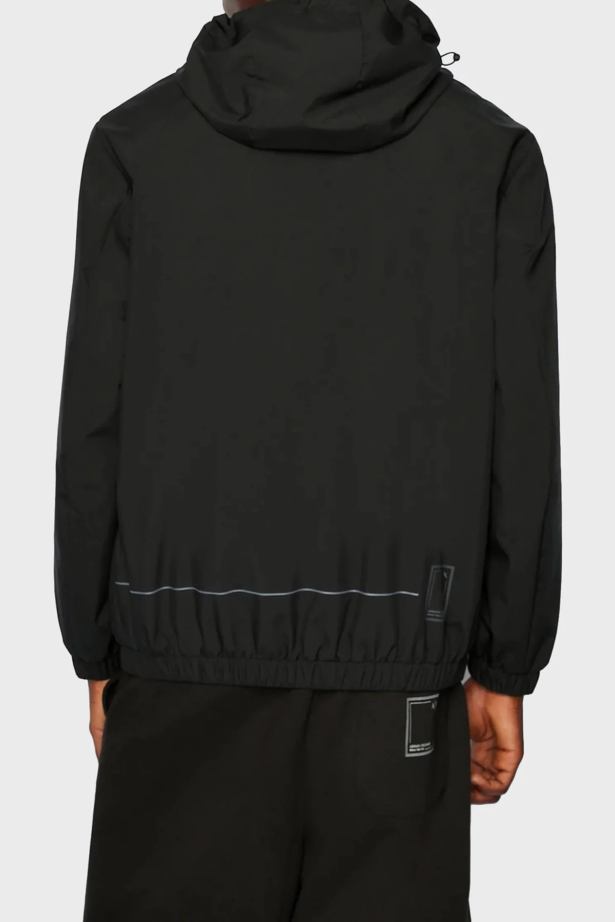 Armani Exchange Regular Fit Reflektörlü Kapüşonlu Erkek Mont 3RZB01 ZNB7Z 52AF SİYAH - 2