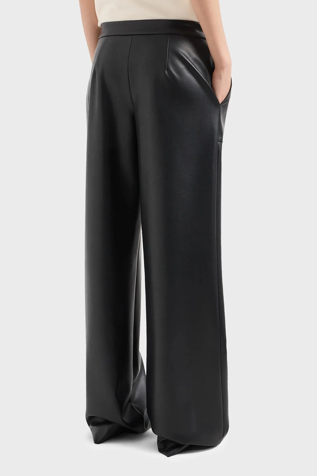 Armani Exchange Regular Fit Yüksek Bel Bayan Pantolon 6DYP23 YNNNZ 1200 SİYAH - 5