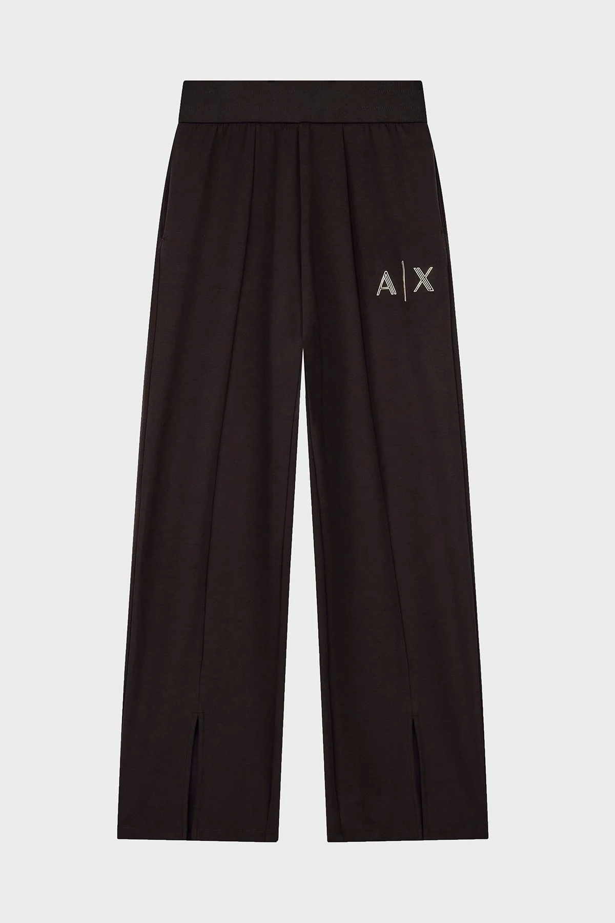 Armani Exchange Regular Fit Yüksel Bel Geniş Paça Kadın Pantolon XW002759 AF24068 U6032 Kahve - 5