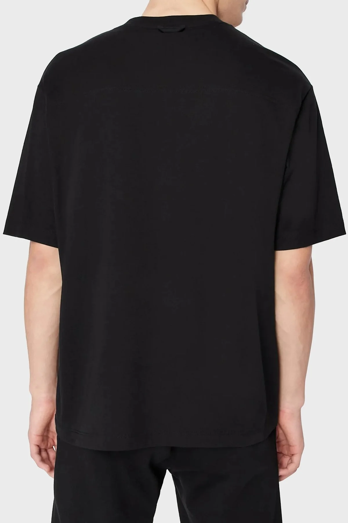 Armani Exchange Relaxed Fit Bisiklet Yaka % 100 Pamuk Erkek T Shirt 6LZMAZ ZJFCZ 1200 SİYAH - 2