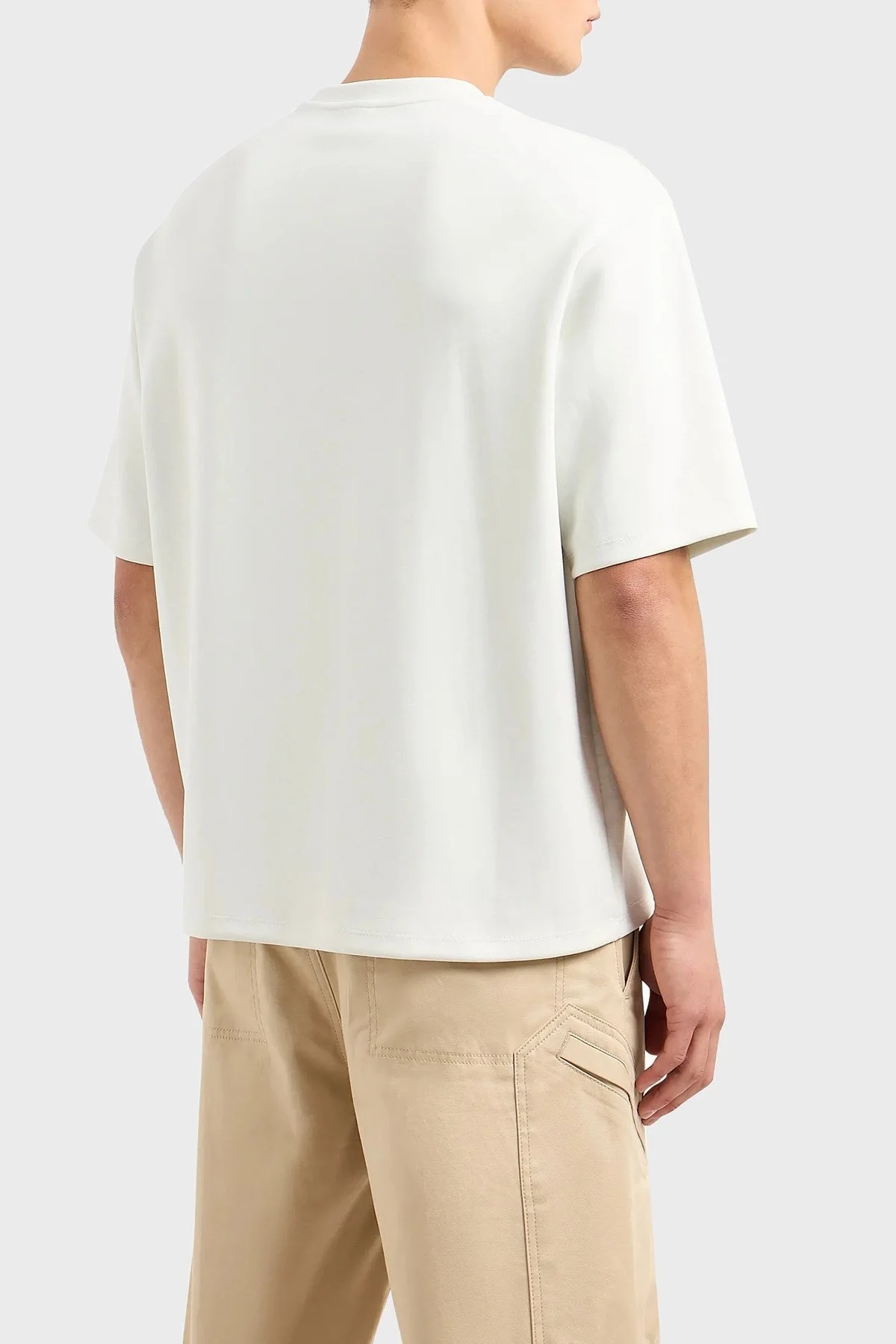 Armani Exchange Relaxed Fit Bisiklet Yaka Erkek T Shirt 3DZMAC ZJUBZ 1116 BEYAZ - 2