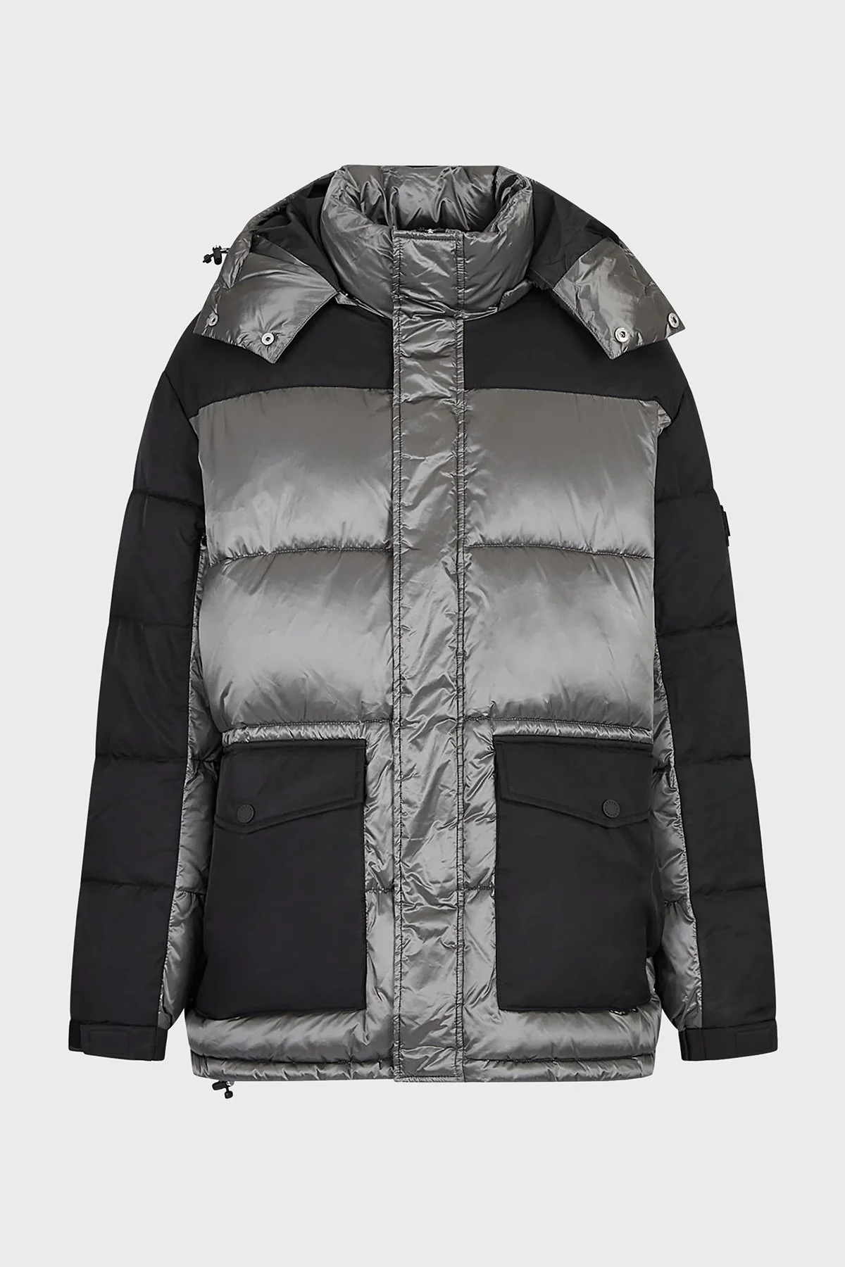 Armani Exchange Relaxed Fit Çıkarılabilir Kapüşonlu Şişme Erkek Mont 6LZK34 ZNWHZ 7900 SİYAH - 8