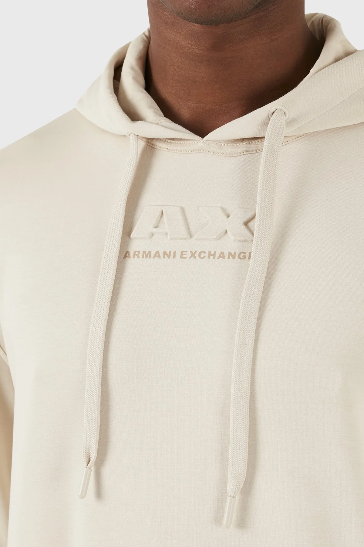 Armani Exchange Relaxed Fit Kapüşonlu Erkek Sweat 3DZMAB ZJUBZ 1792 BEJ - 12