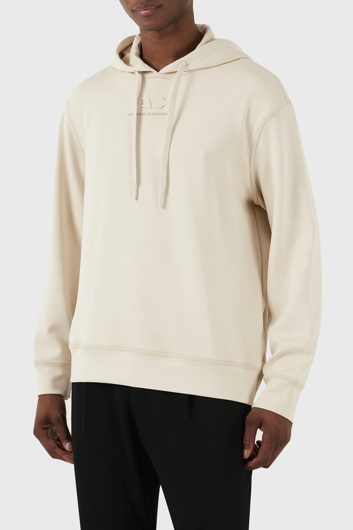 Armani Exchange Relaxed Fit Kapüşonlu Erkek Sweat 3DZMAB ZJUBZ 1792 BEJ - 4