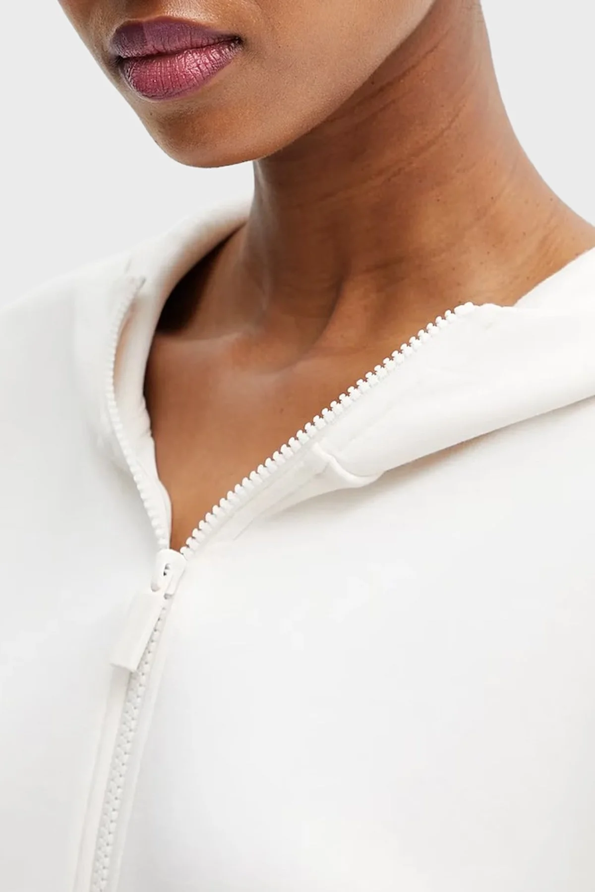 Armani Exchange Relaxed Fit Kapüşonlu Yaka Kanguru Cepli Bayan Sweat XW000980 AF16111 U1003 EKRU - 4