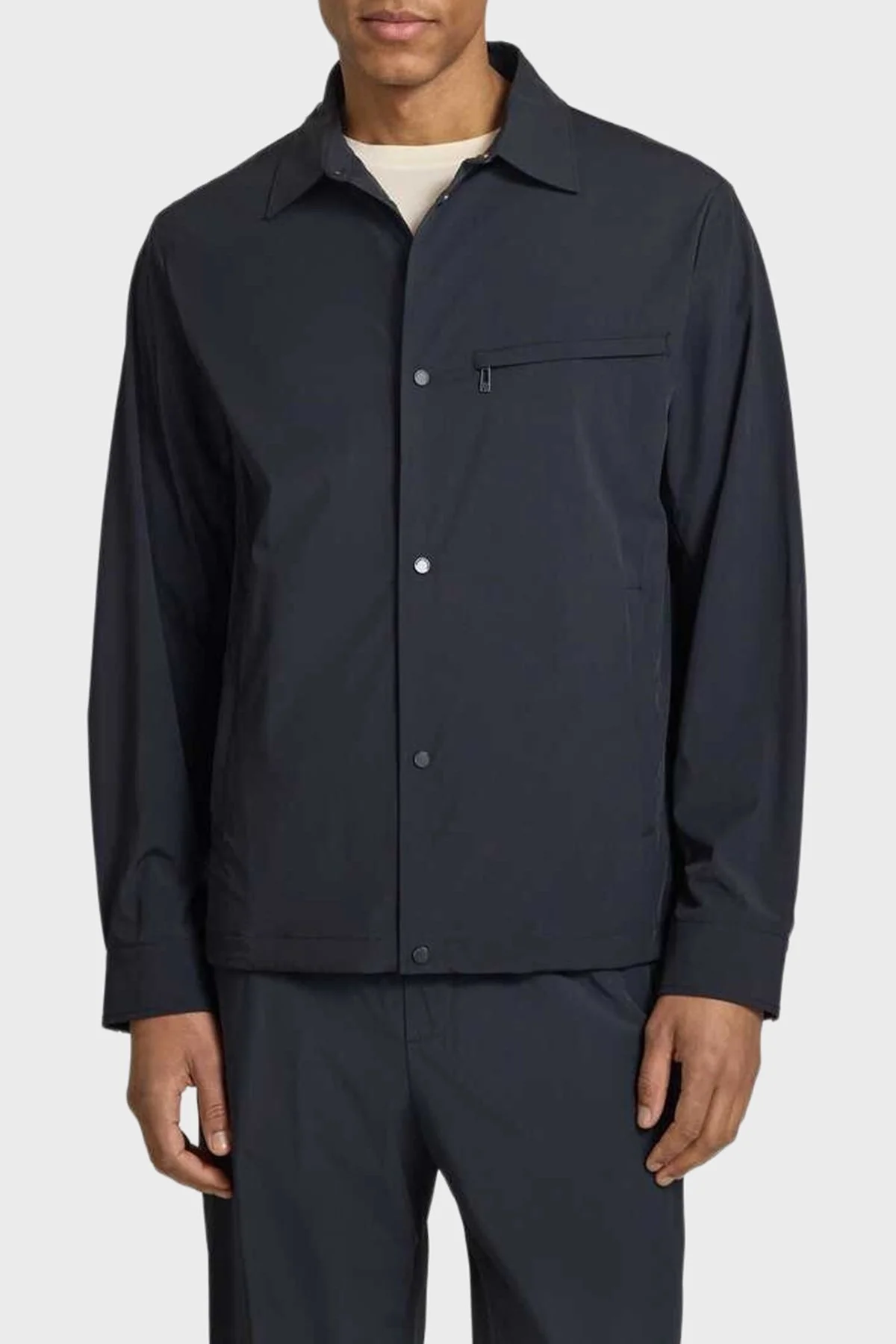 Armani Exchange Relaxed Fit Klasik Yaka Düğmeli Erkek Ceket XM002818 AF22572 UB101 Lacivert - 1