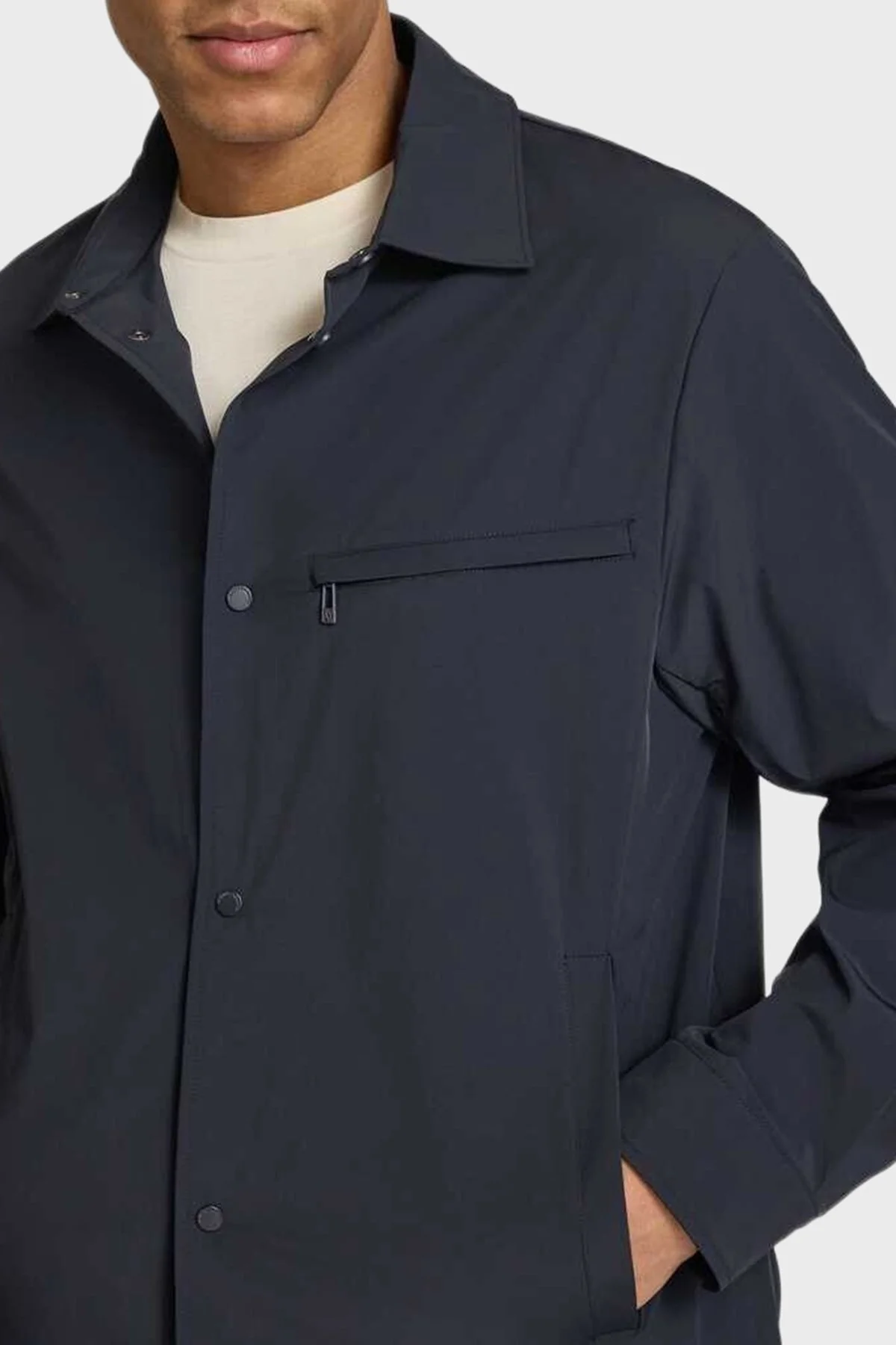 Armani Exchange Relaxed Fit Klasik Yaka Düğmeli Erkek Ceket XM002818 AF22572 UB101 Lacivert - 3