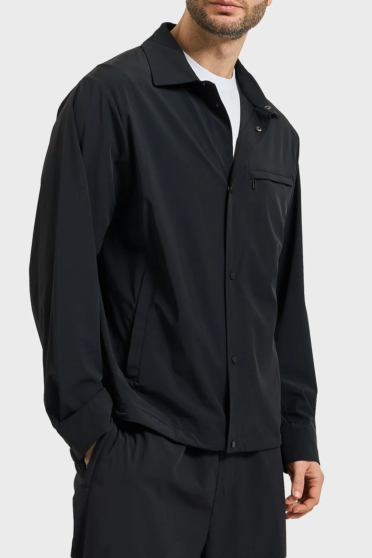 Armani Exchange Relaxed Fit Klasik Yaka Düğmeli Erkek Ceket XM002818 AF22572 UC001 SİYAH - 3