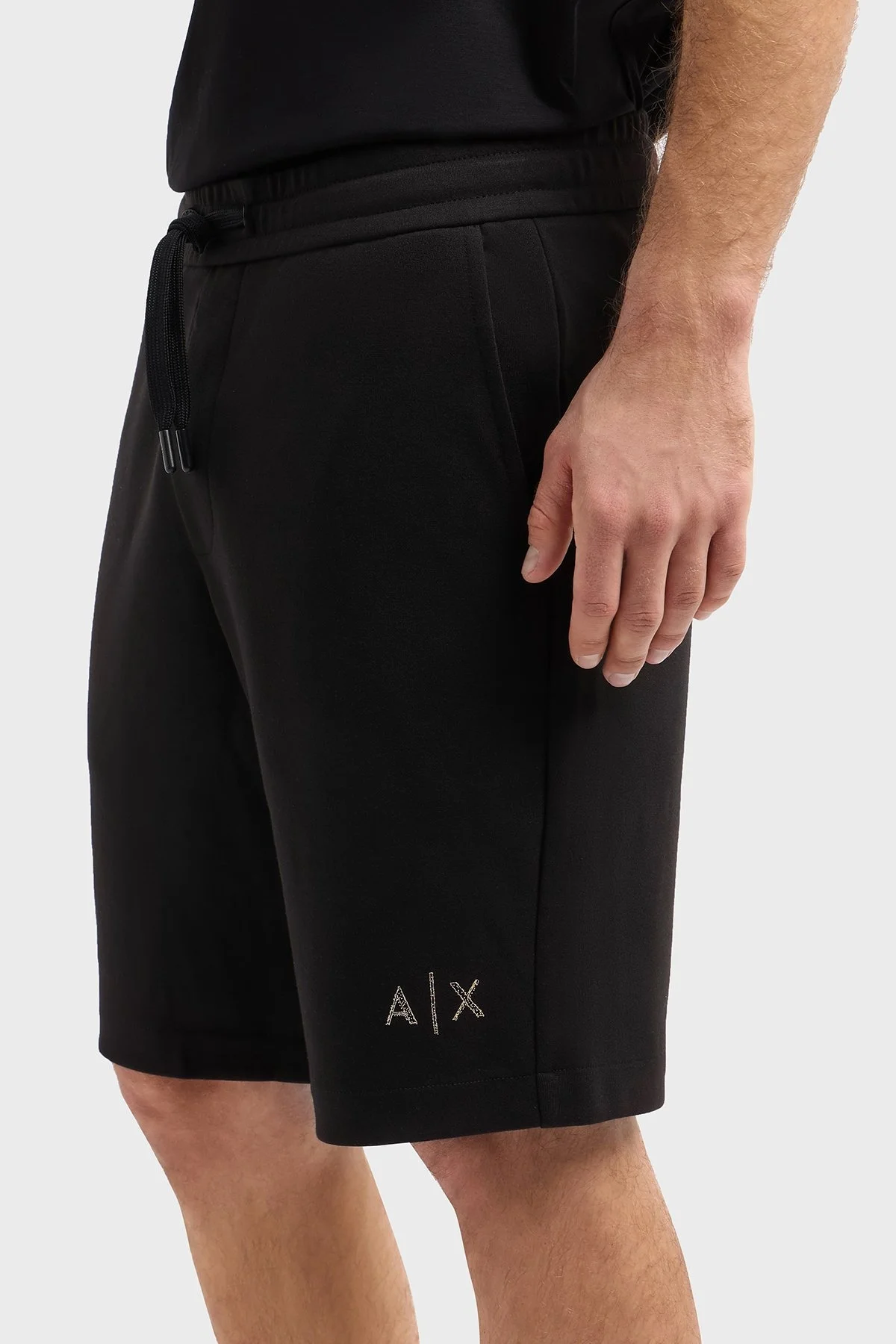 Armani Exchange Relaxed Fit Lastikli Bel Logolu Erkek Short XM000334 AF12269 UC001 SİYAH - 9