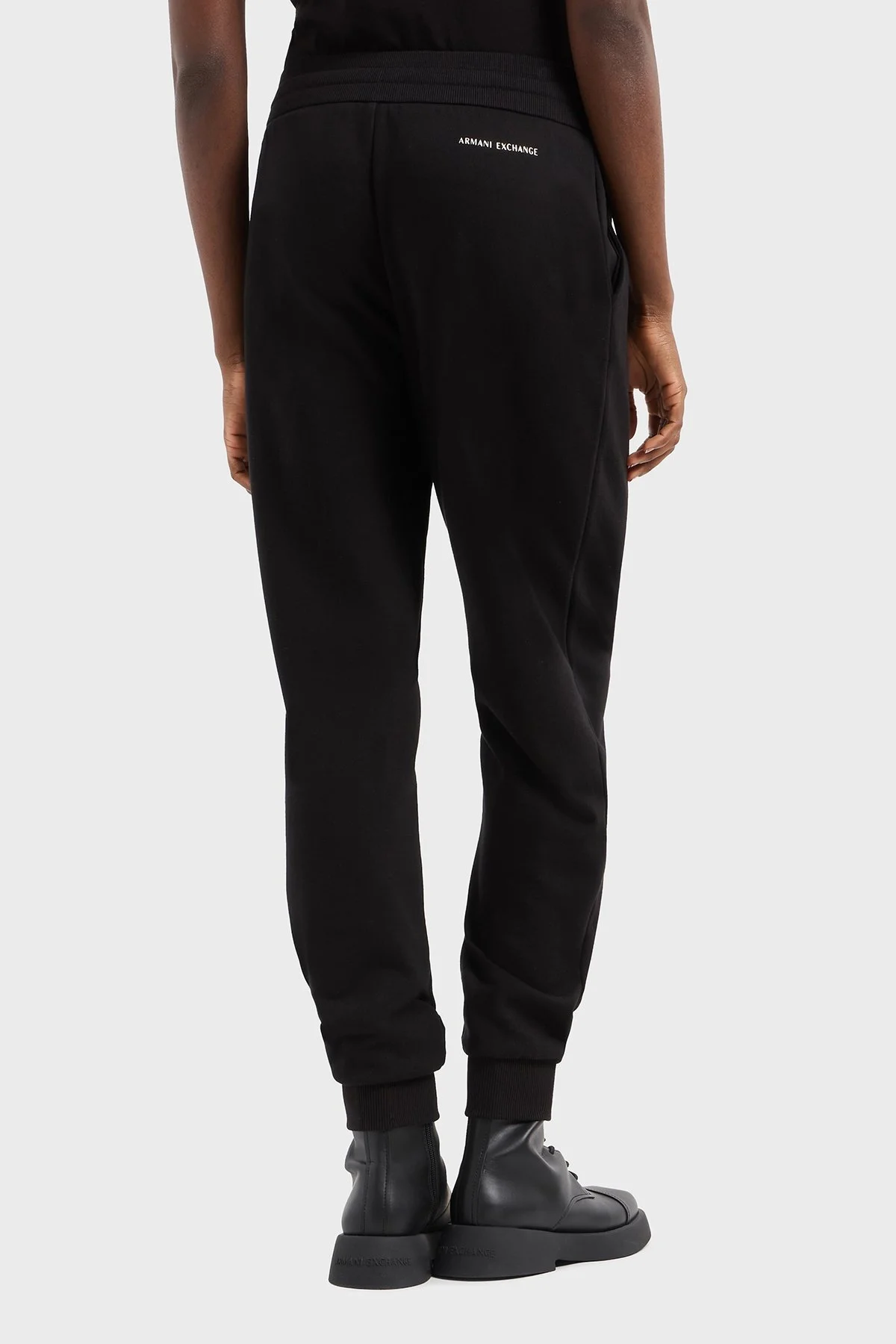 Armani Exchange Relaxed Fit Lastikli Bel Ribanalı Paça Jogger Bayan Pantolon XW000319 AF12217 UC001 SİYAH - 7