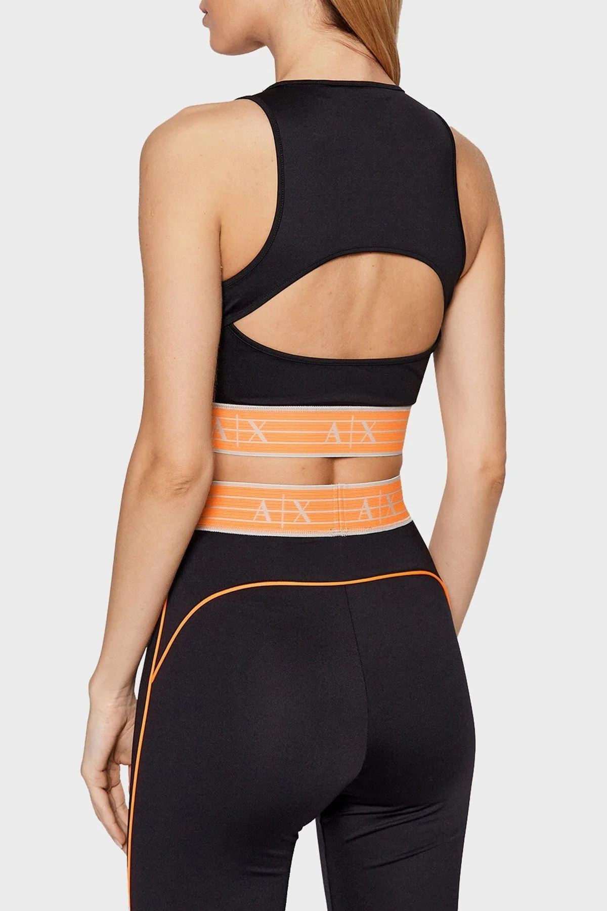 Armani Exchange Sırt Dekolteli Crop Bayan Atlet 3LYMEA YJ4PZ 1200 SİYAH - 4