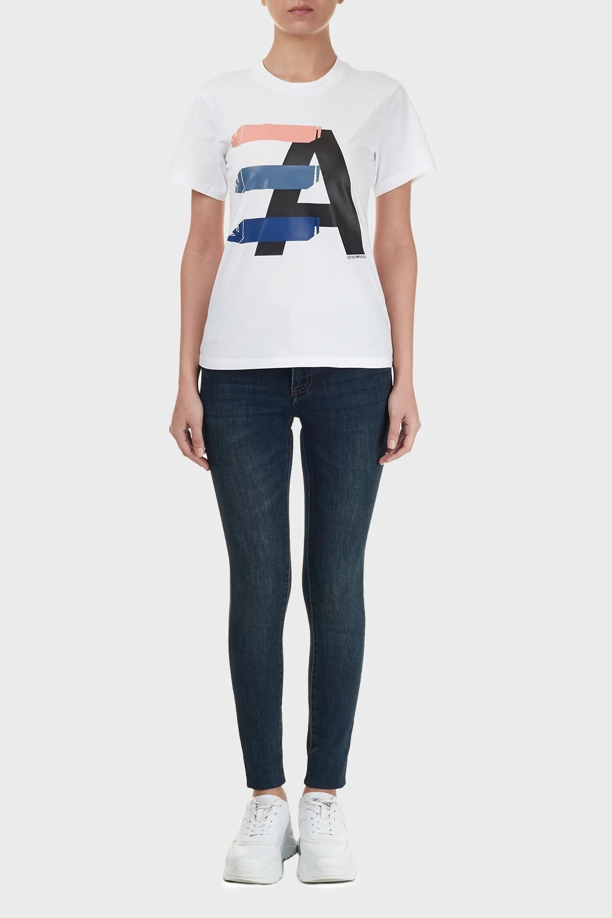 Armani Exchange Skinny Pamuklu J69 Jeans Bayan Kot Pantolon 6HYJ69 Y2REZ 1500 LACİVERT - 1