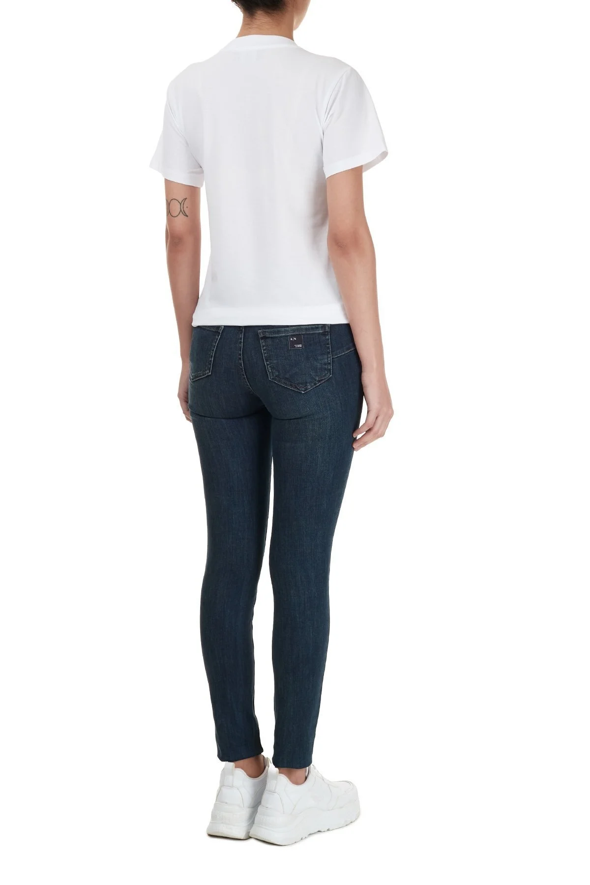 Armani Exchange Skinny Pamuklu J69 Jeans Bayan Kot Pantolon 6HYJ69 Y2REZ 1500 LACİVERT - 5