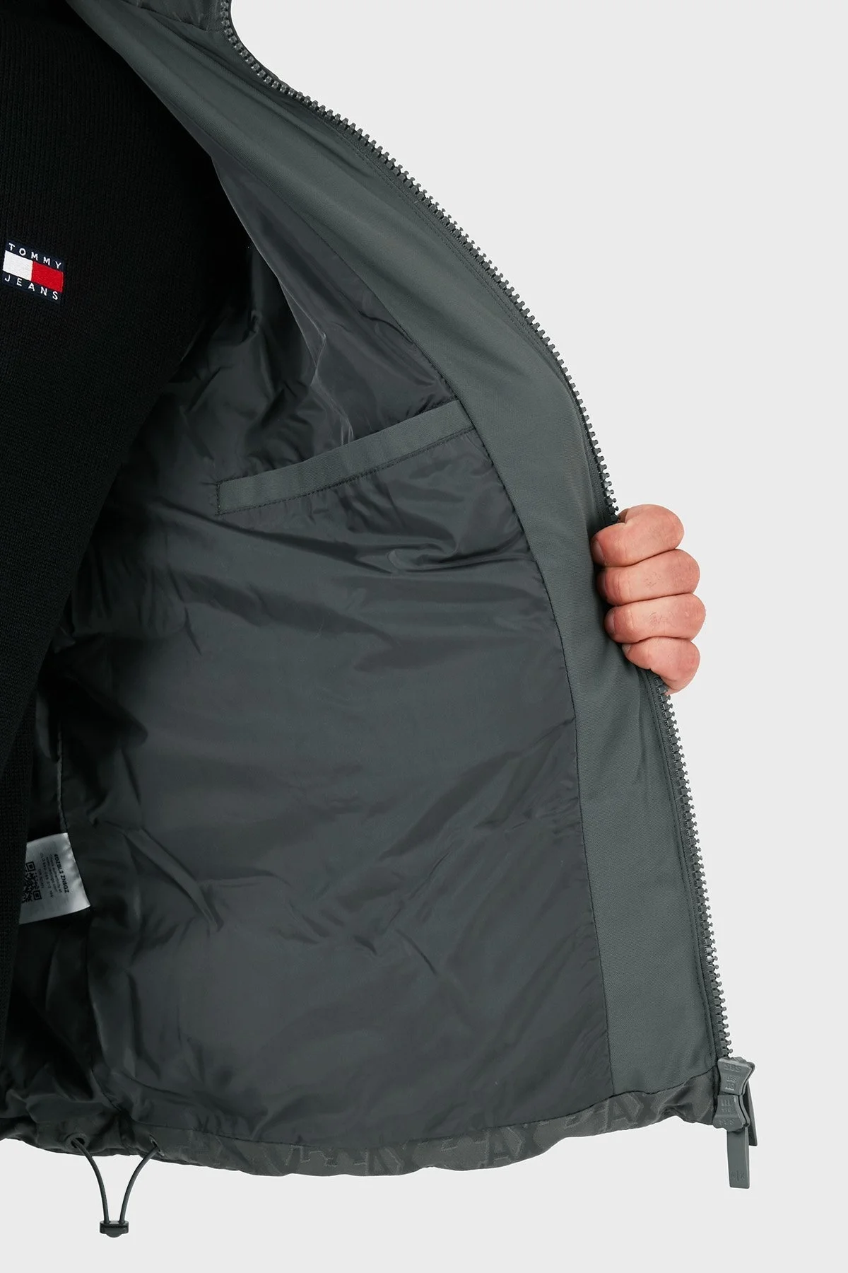 Armani Exchange Slim Fit Kuş Tüyü Dolgulu Dik Yaka Şişme Erkek Mont 6DZBL2 ZN5GZ 19AA GRİ - 6