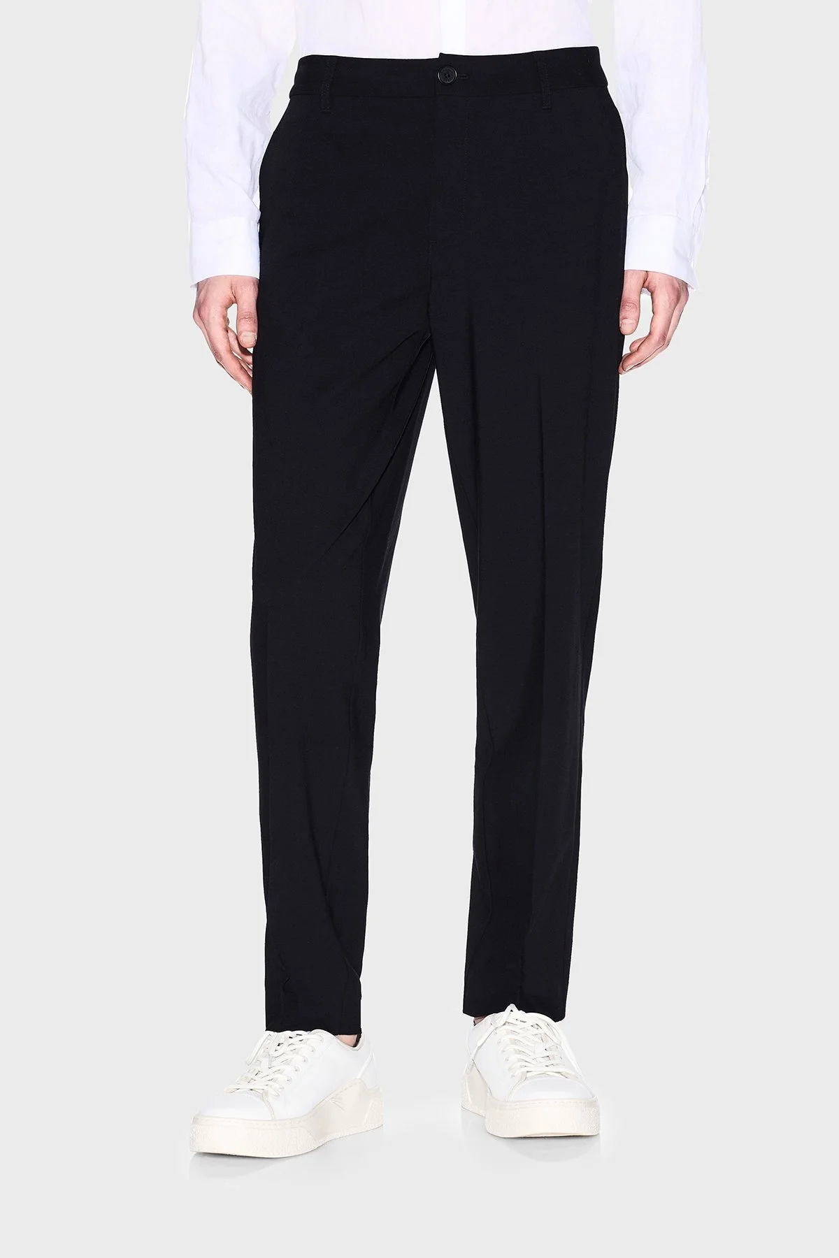 Armani Exchange Slim Fit Normal Bel Düz Paça Kumaş Erkek Pantolon XM000346 AF10897 UC001 SİYAH - 8