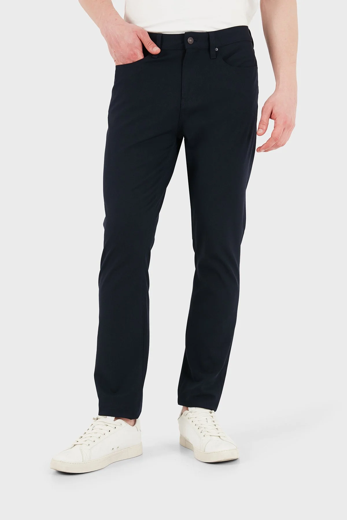 Armani Exchange Slim Fit Normal Bel Jeans Erkek Kot Pantolon XM000070 AF25462 UB101 LACİVERT - 4
