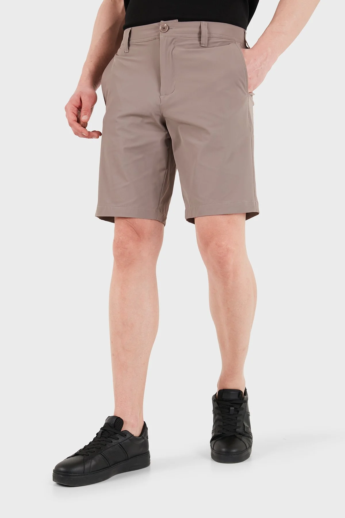 Armani Exchange Slim Fit Normal Bel Short Erkek Şort 8NZS49 ZNYZZ U6107 TOPRAK - 4