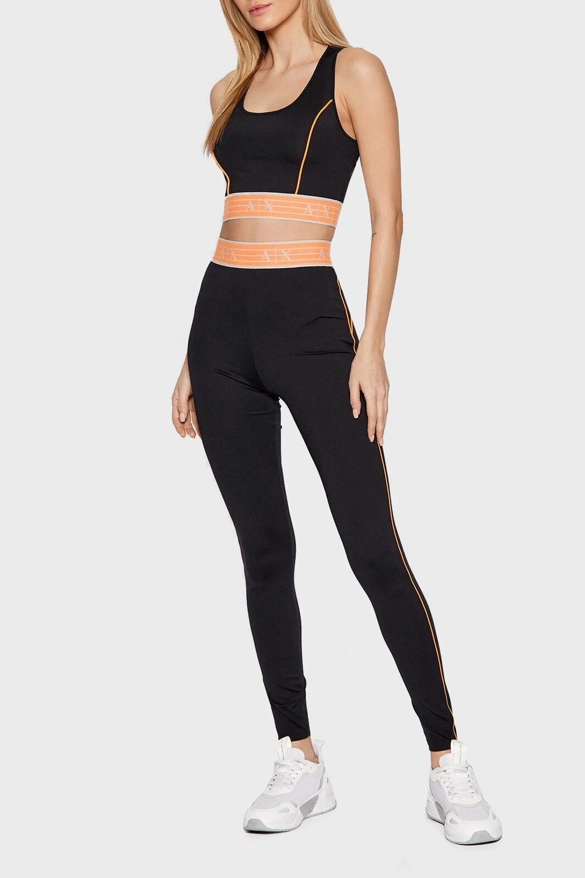 Armani Exchange Slim Fit Yüksek Bel Bayan Tayt 3LYPEA YJ4PZ 1200 SİYAH - 2