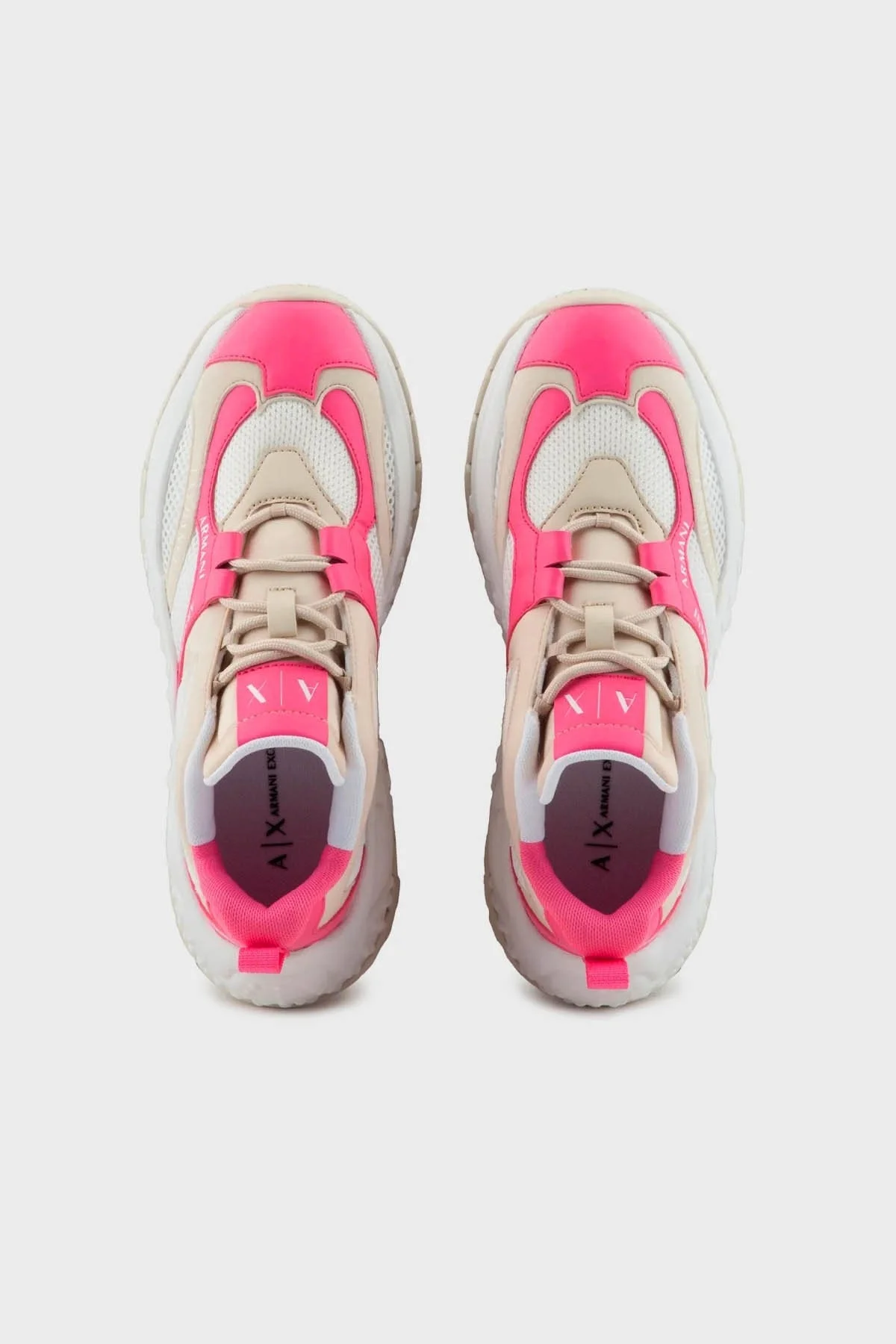 Armani Exchange Sneaker Bayan Ayakkabı XDX120 XV708 T800 Beyaz-Fuşya - 3